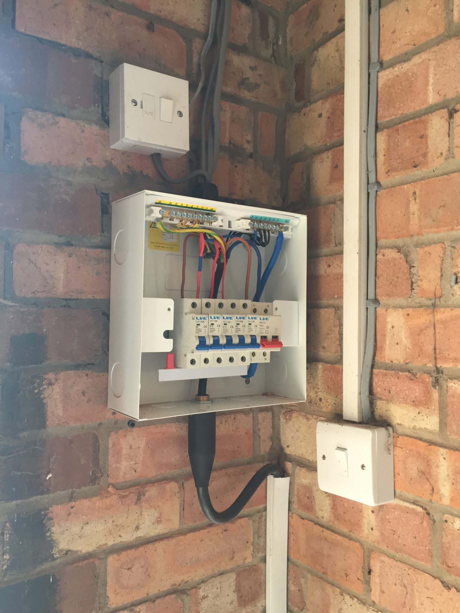 Updating the garage or shed consumer unit Case &amp; Young 
